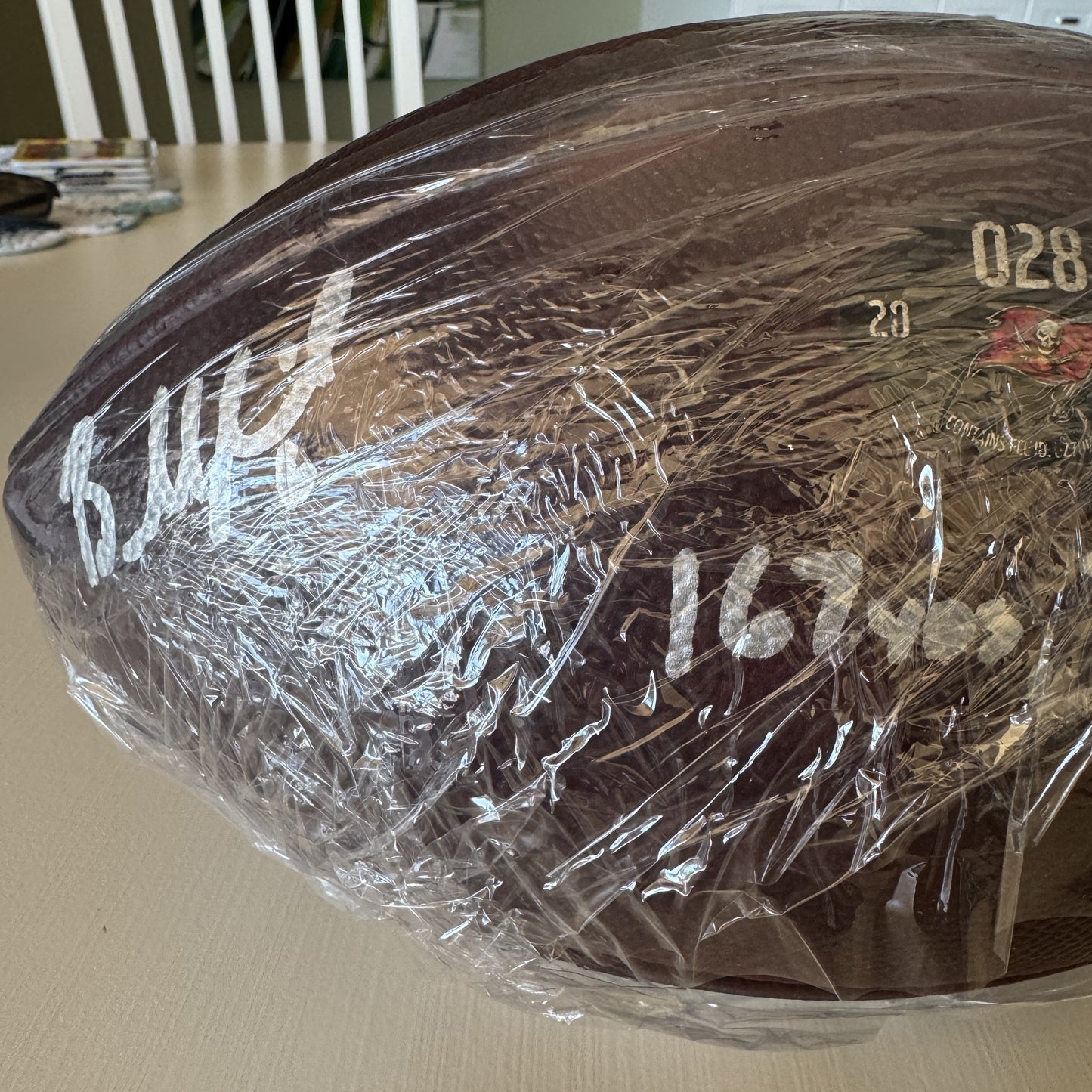 Baker Mayfield GAME USED 💪 09/07/25 Signed + Inscribed Ball Tampa Bay Buccaneers vs Atlanta Falcons Also includes Proof of Authenticity 🛡️