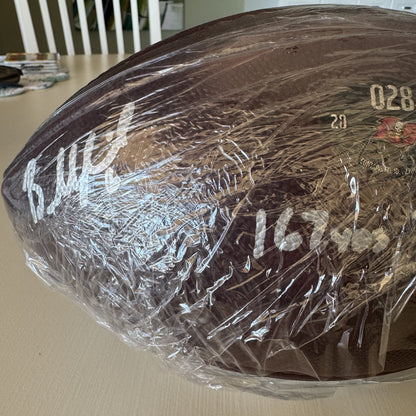 Baker Mayfield GAME USED 💪 09/07/25 Signed + Inscribed Ball Tampa Bay Buccaneers vs Atlanta Falcons Also includes Proof of Authenticity 🛡️
