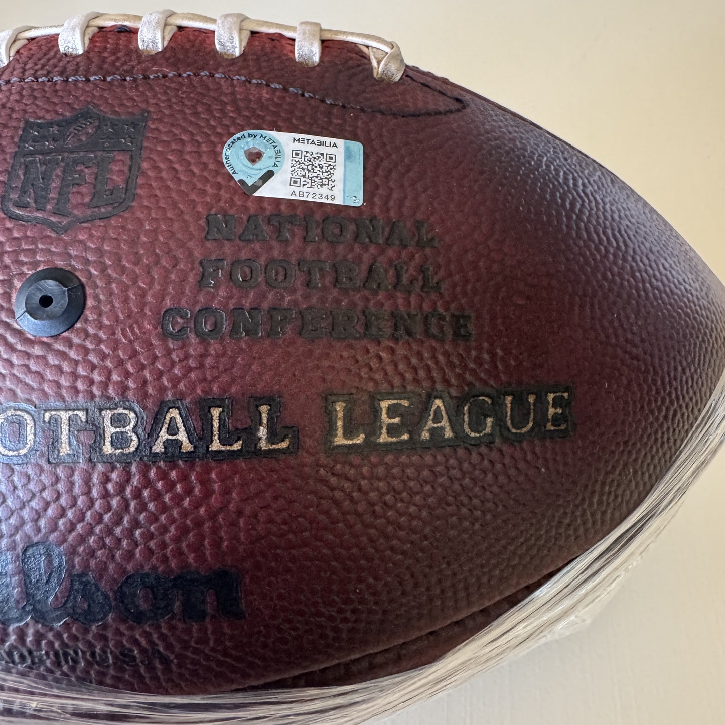 Baker Mayfield GAME USED 💪 09/07/25 Signed + Inscribed Ball Tampa Bay Buccaneers vs Atlanta Falcons Also includes Proof of Authenticity 🛡️