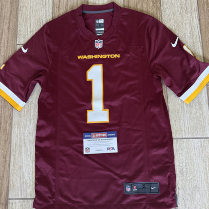 Jayden Daniels Hand-Signed 🖊️Washington Commanders Replica Draft NFL Jersey👕