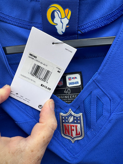 Blake Corrum Hand-Signed✍️Los Angeles Rams🐏AUTHENTIC Draft Jersey NFL Memorabilia