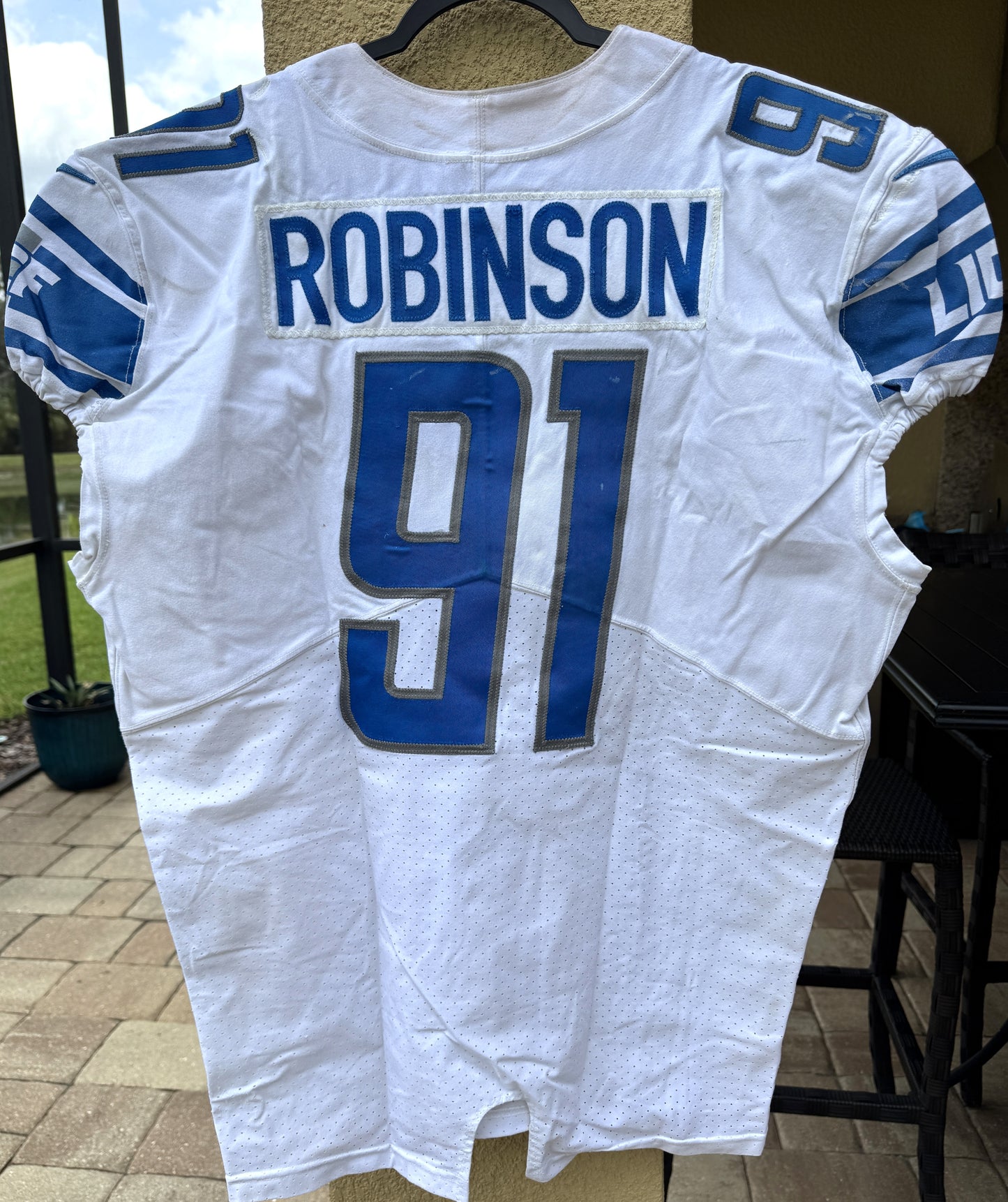 A'Shawn Robinson GAME WORN💪11/17/2019 Detroit Lions🦁 Nike NFL Jersey🎽vs. Dallas Cowboys Also includes PSA Authentication 🛡️