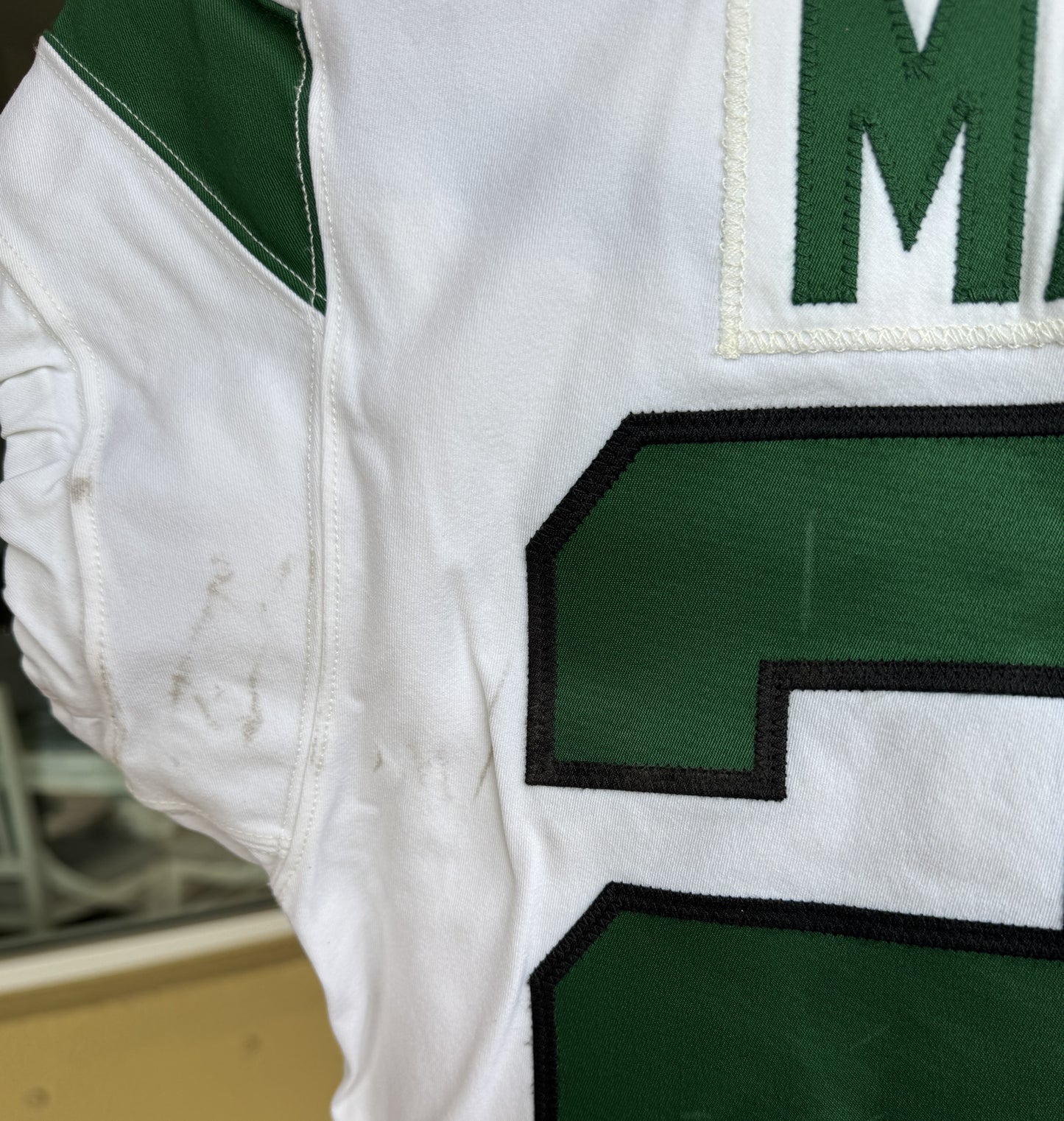 Arthur Maulet GAME WORN 💪 New York Jets Nike NFL Jersey 👕 vs. Buffalo Bills Also features official BWJ memorial patch + PSA COA🛡️