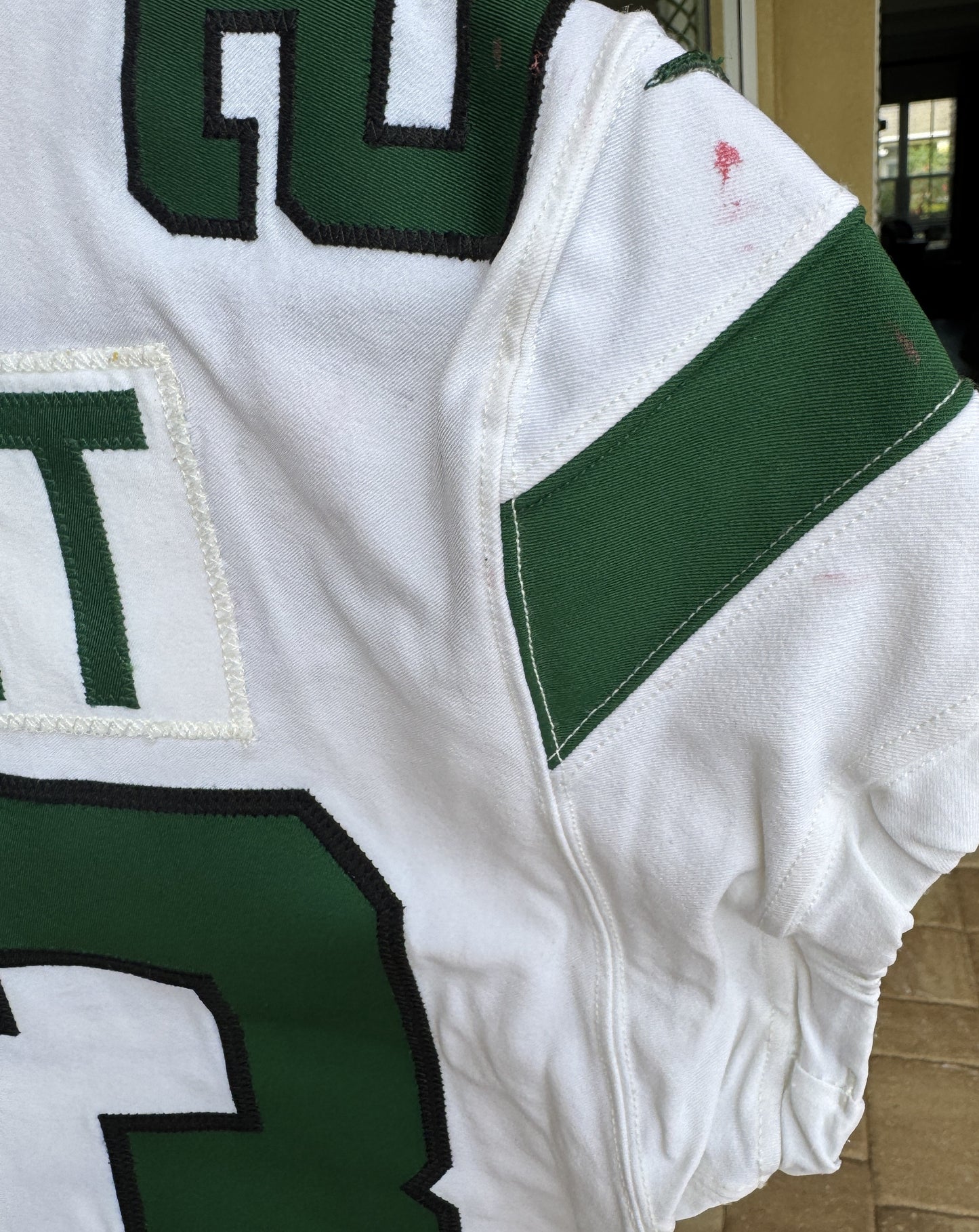 Arthur Maulet GAME WORN 💪 New York Jets Nike NFL Jersey 👕 vs. Buffalo Bills Also features official BWJ memorial patch + PSA COA🛡️