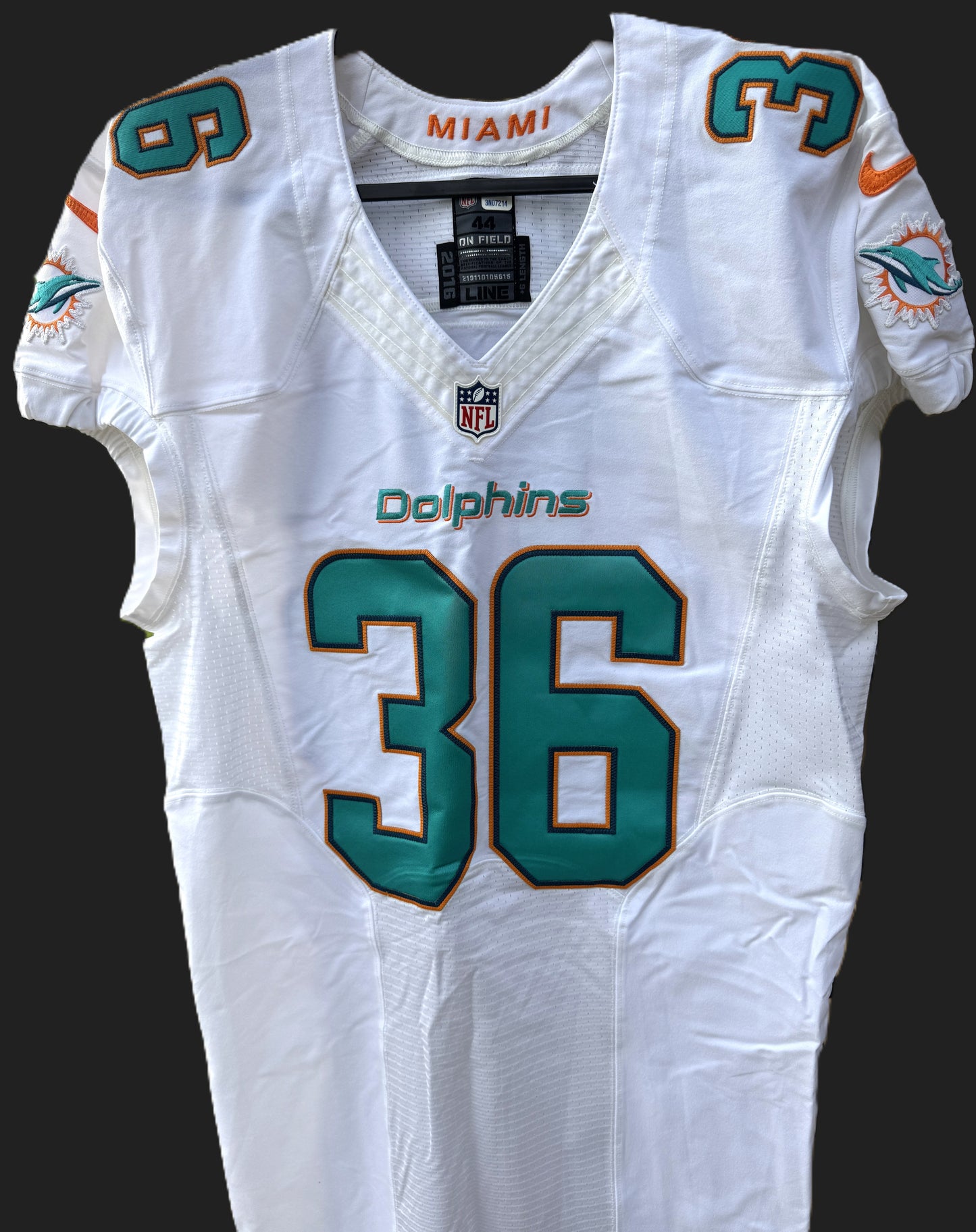 Tony Lippett TEAM ISSUED Miami Dolphins 🐬 Nike On-Field NFL Jersey 👕 Inc. PSA Authenticity 🛡️