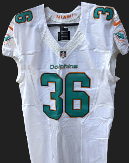 Tony Lippett TEAM ISSUED Miami Dolphins 🐬 Nike On-Field NFL Jersey 👕 Inc. PSA Authenticity 🛡️