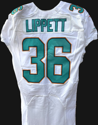 Tony Lippett TEAM ISSUED Miami Dolphins 🐬 Nike On-Field NFL Jersey 👕 Inc. PSA Authenticity 🛡️