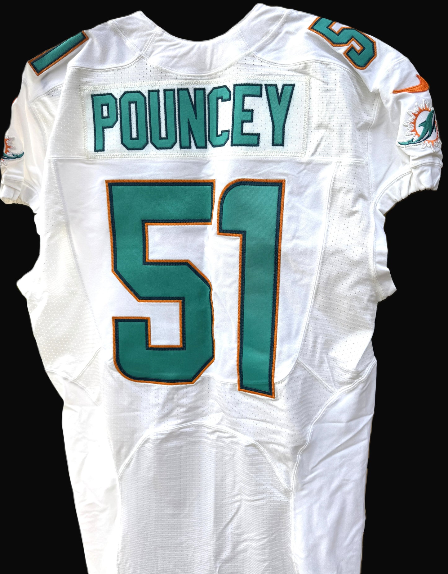Mike Pouncey GAME/TEAM ISSUED Miami Dolphins 🐬 Nike On-Field NFL Jersey👕 Inc. PSA Authenticity 🛡️