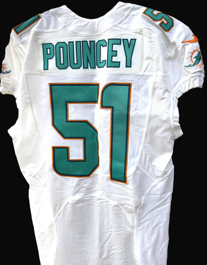Mike Pouncey GAME/TEAM ISSUED Miami Dolphins 🐬 Nike On-Field NFL Jersey👕 Inc. PSA Authenticity 🛡️