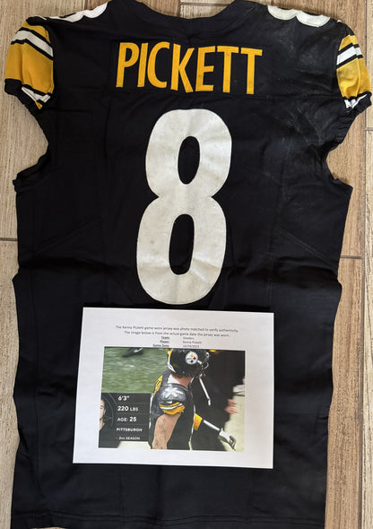 Kenny Pickett GAME WORN🦾10/29/2023 PHOTO MATCHED📸Pittsburgh Steelers NFL Jersey💯vs. Jacksonville Jaguars