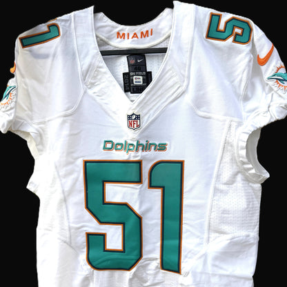 Mike Pouncey GAME/TEAM ISSUED Miami Dolphins 🐬 Nike On-Field NFL Jersey👕 Inc. PSA Authenticity 🛡️