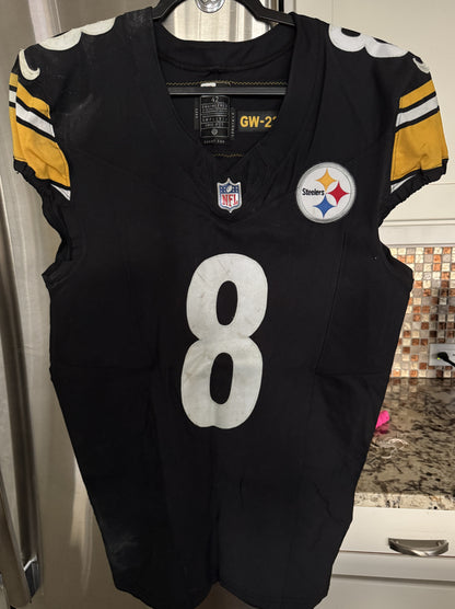 Kenny Pickett GAME WORN🦾10/29/2023 PHOTO MATCHED📸Pittsburgh Steelers NFL Jersey💯vs. Jacksonville Jaguars