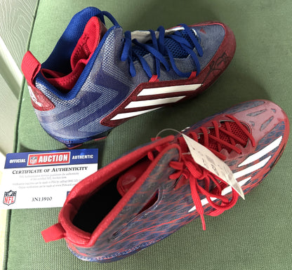 Sammy Watkins Signed🖊️ Buffalo Bills 🐃Custom Cleats👟– Rare NFL Gear🦵🏈