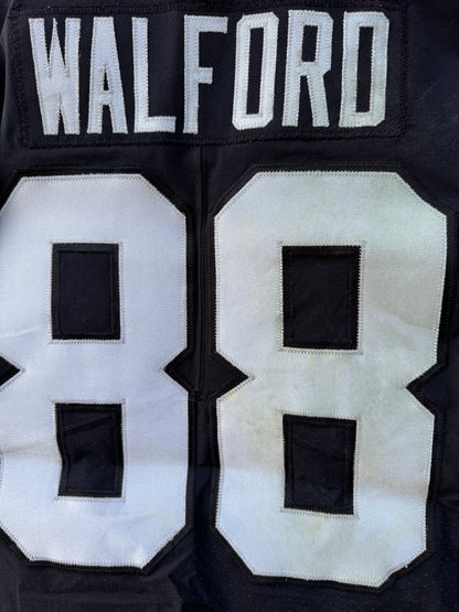 Clyde Walford GAME WORN🦾11/19/17 PHOTO MATCHED📸Las Vegas Raiders🏴NFL Jersey vs. New England Patriots