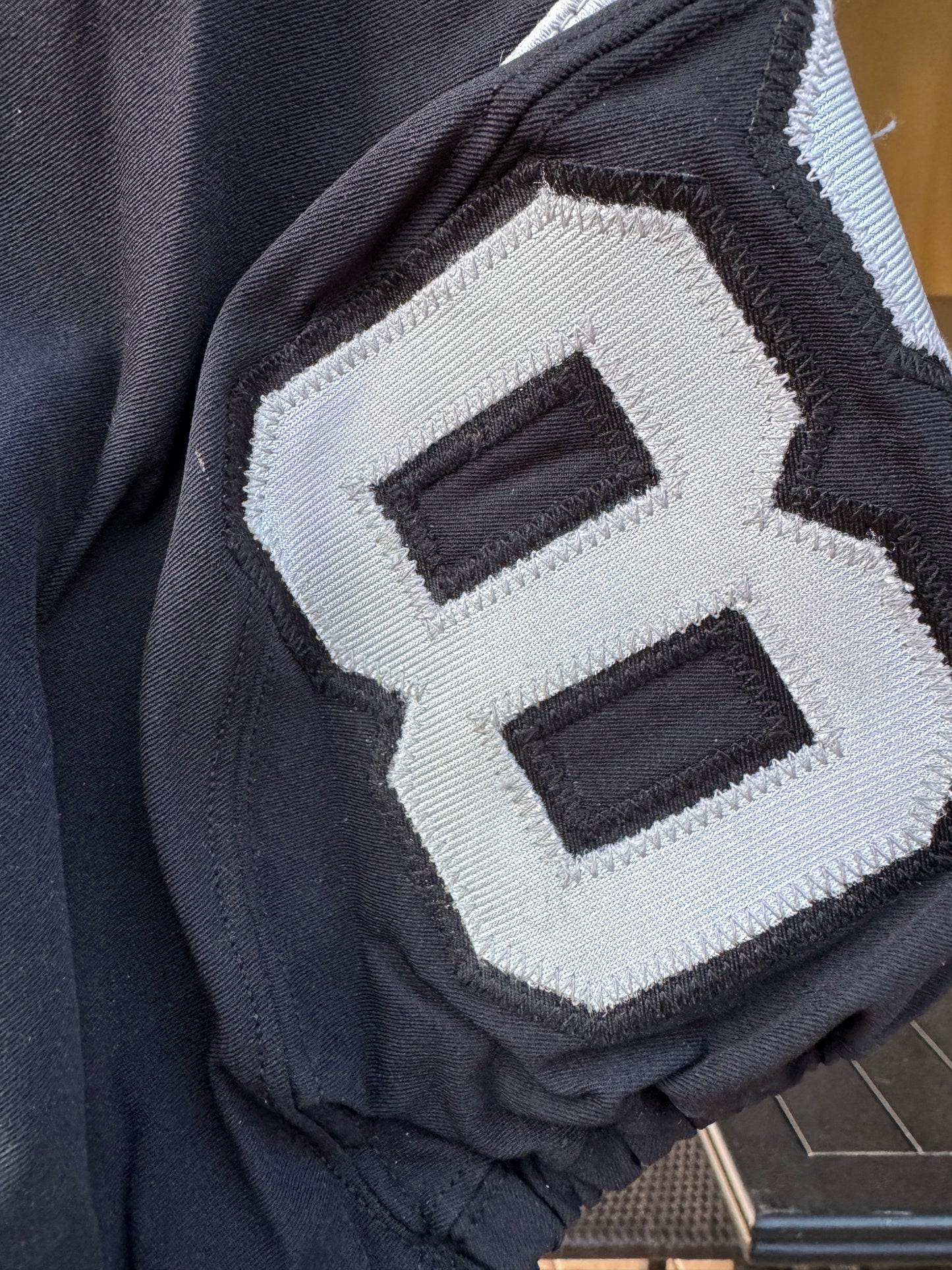 Clyde Walford GAME WORN🦾11/19/17 PHOTO MATCHED📸Las Vegas Raiders🏴NFL Jersey vs. New England Patriots