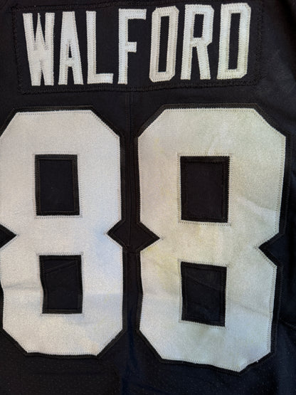 Clyde Walford GAME WORN🦾11/19/17 PHOTO MATCHED📸Las Vegas Raiders🏴NFL Jersey vs. New England Patriots