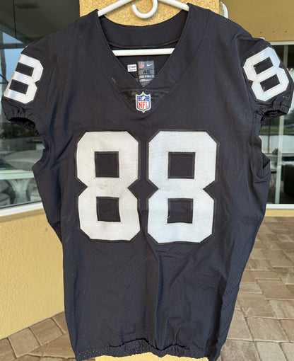 Clyde Walford GAME WORN🦾11/19/17 PHOTO MATCHED📸Las Vegas Raiders🏴NFL Jersey vs. New England Patriots