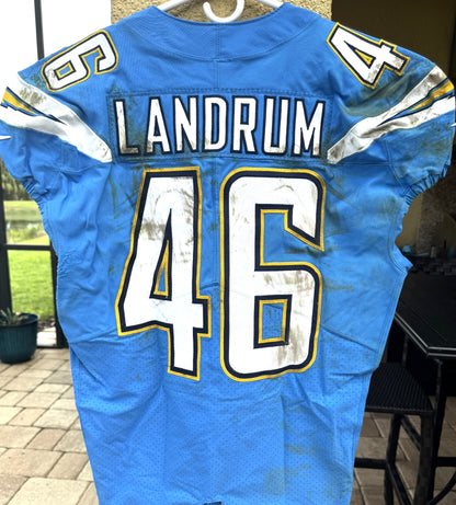 Chris Landrum GAME WORN💪10/21/18 PHOTO MATCHED📸Los Angeles Chargers NFL On-Field Jersey vs. Tennessee Titans