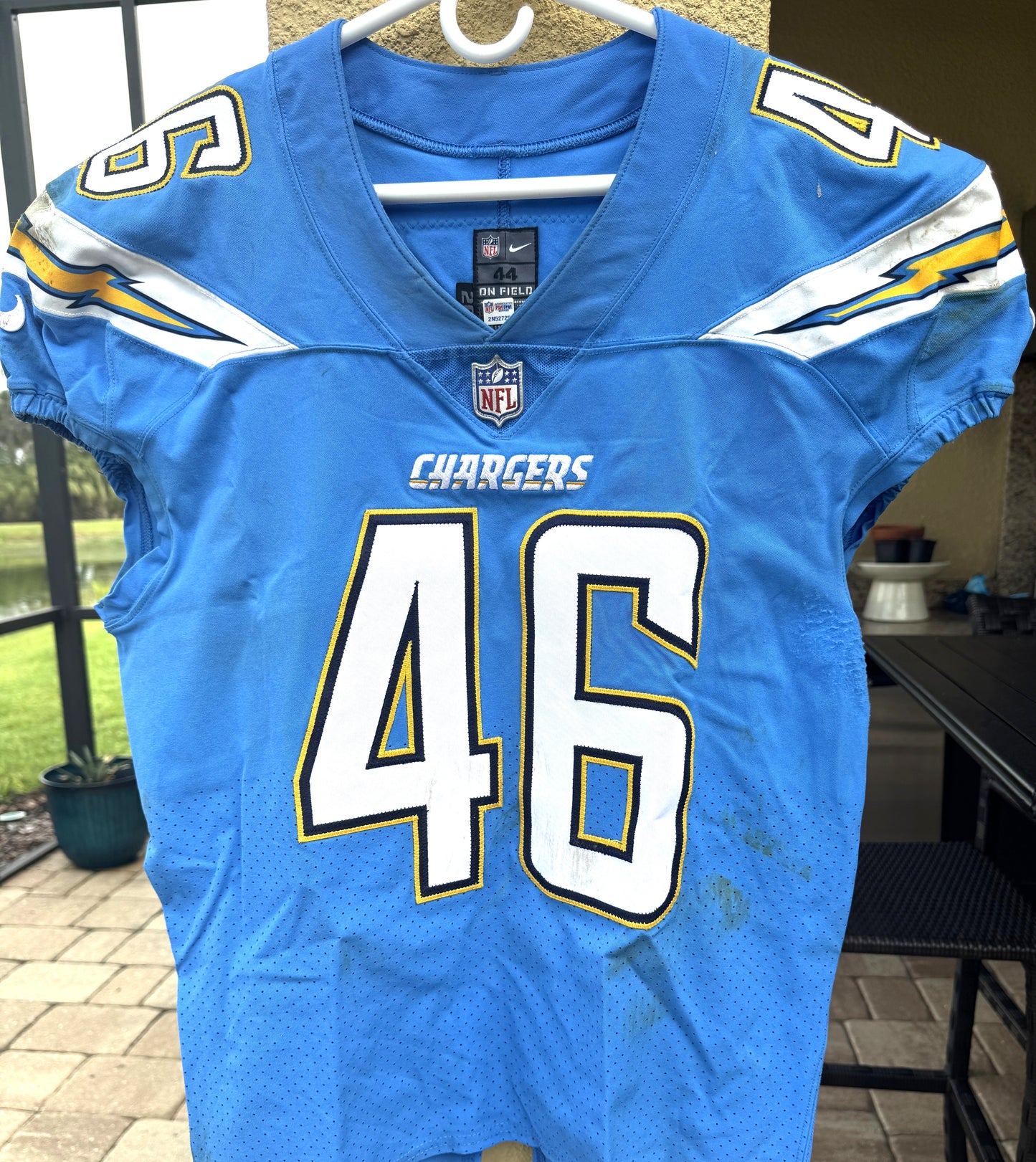 Chris Landrum GAME WORN💪10/21/18 PHOTO MATCHED📸Los Angeles Chargers NFL On-Field Jersey vs. Tennessee Titans