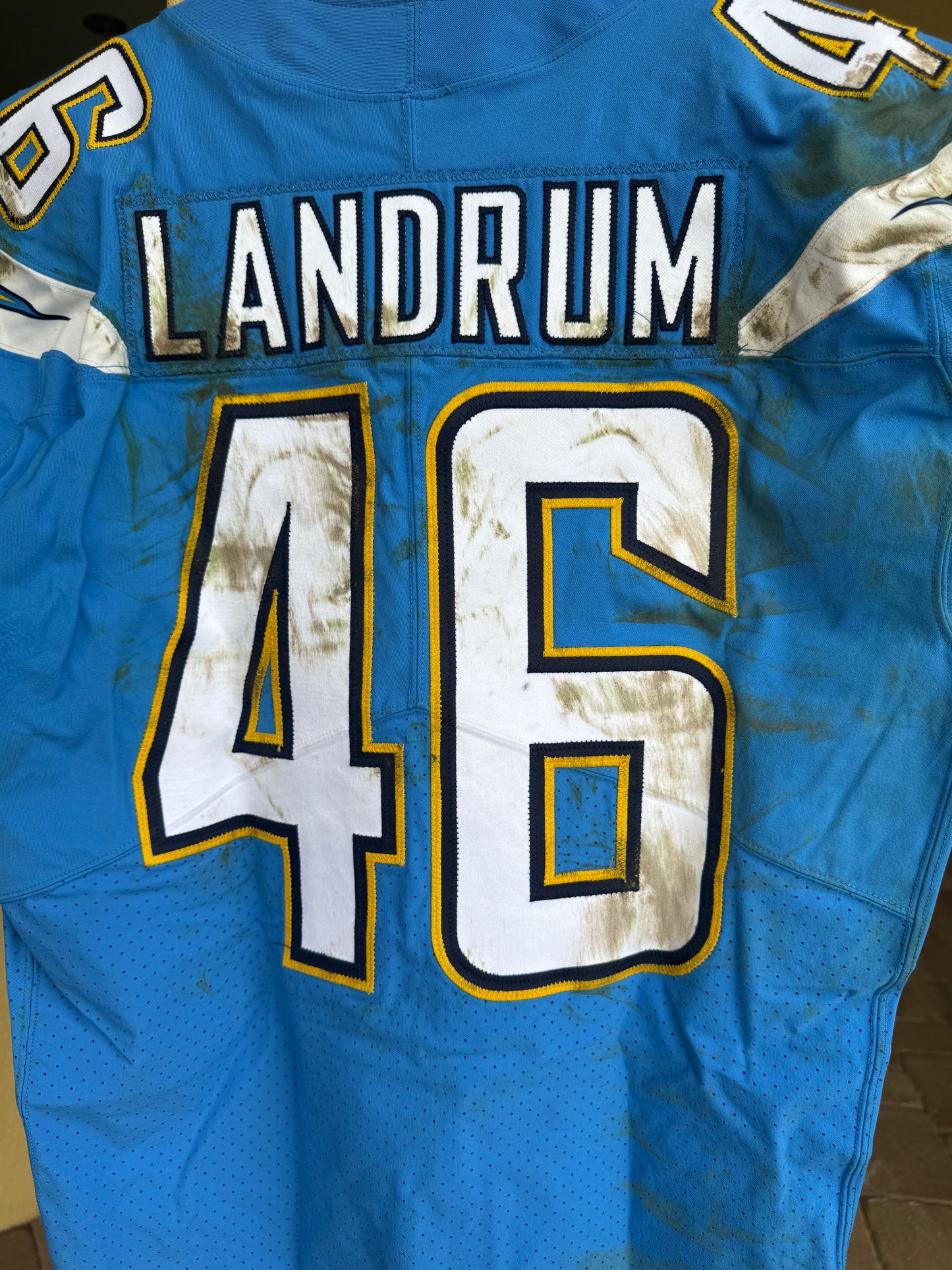 Chris Landrum GAME WORN💪10/21/18 PHOTO MATCHED📸Los Angeles Chargers NFL On-Field Jersey vs. Tennessee Titans