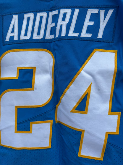 Nasir Adderley GAME-WORN🦾11/20/22 PHOTO MATCHED📸Los Angeles Chargers NFL Jersey 👕PSA🏆vs. Kansas City Chiefs