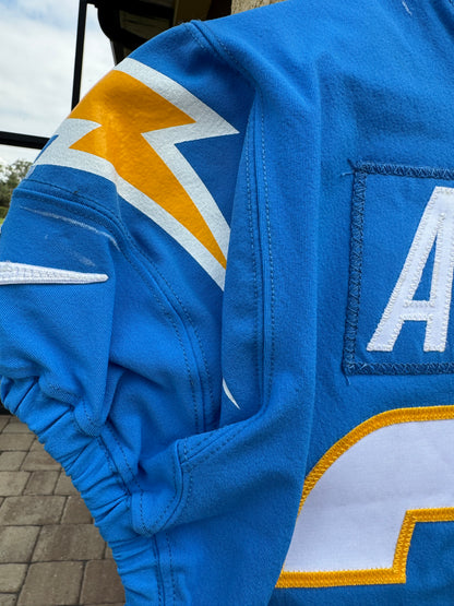 Nasir Adderley GAME-WORN🦾11/20/22 PHOTO MATCHED📸Los Angeles Chargers NFL Jersey 👕PSA🏆vs. Kansas City Chiefs