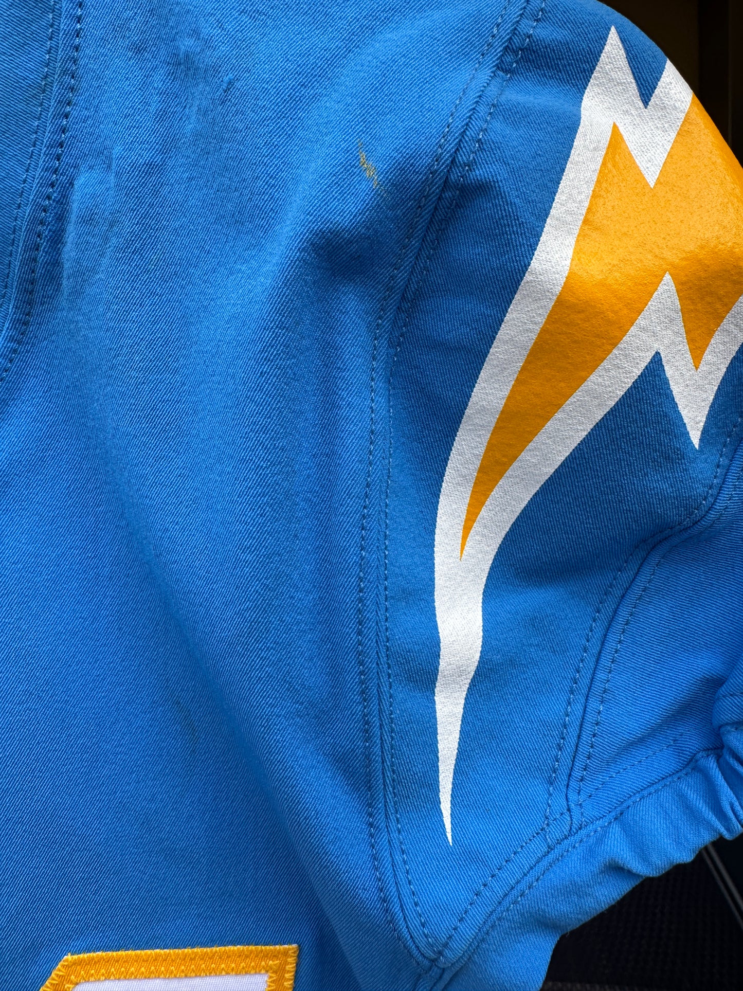 Nasir Adderley GAME-WORN🦾11/20/22 PHOTO MATCHED📸Los Angeles Chargers NFL Jersey 👕PSA🏆vs. Kansas City Chiefs