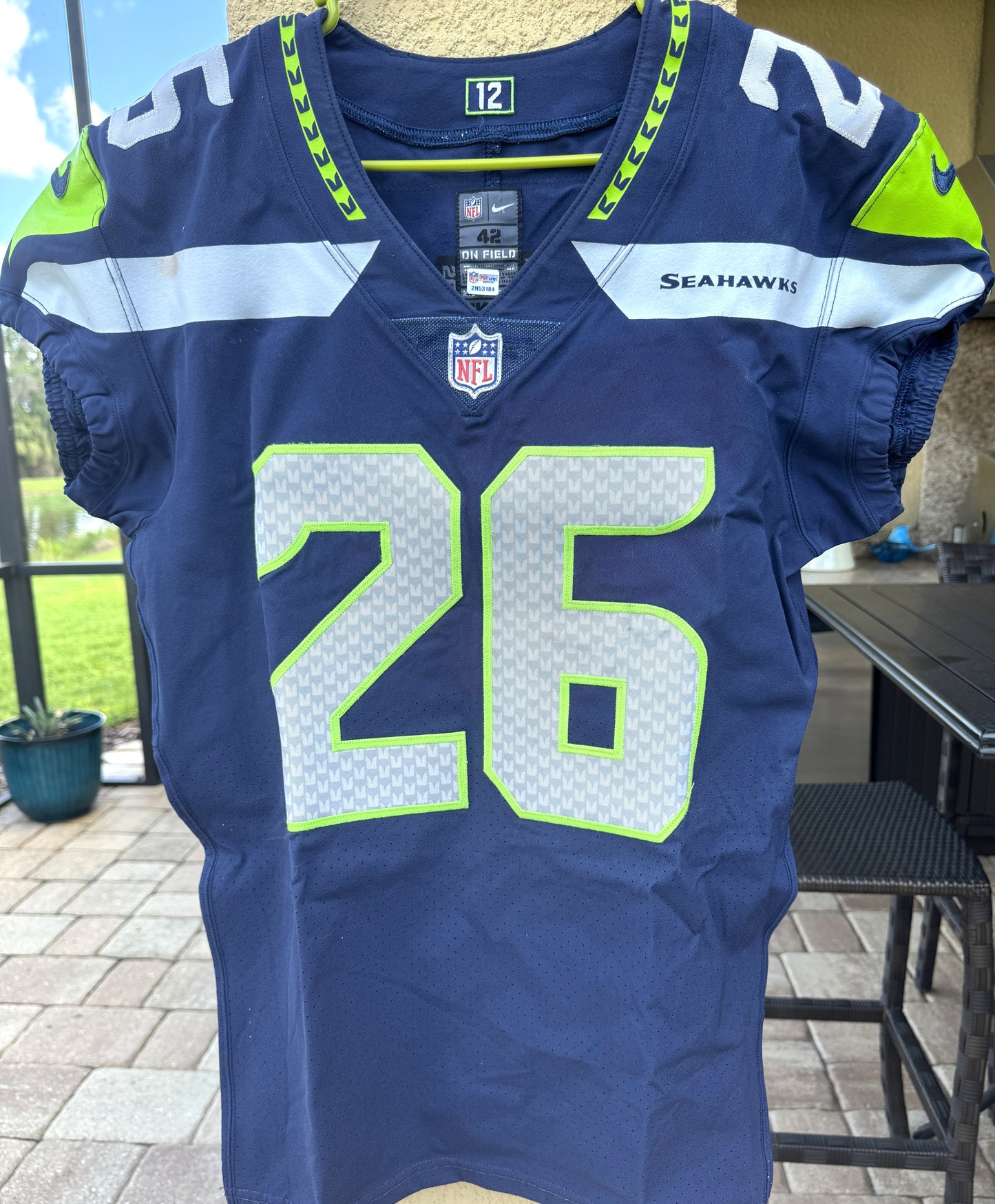 Shaquill Griffin GAME-WORN 💪 10/14/18 Seattle Seahawks NFL Jersey 👕 Inc. PSA COA 🧾🌍 vs. Oakland Raiders in London