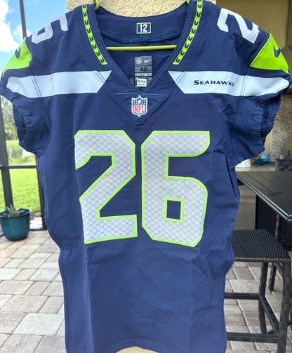 Shaquill Griffin GAME-WORN 💪 10/14/18 Seattle Seahawks NFL Jersey 👕 Inc. PSA COA 🧾🌍 vs. Oakland Raiders in London
