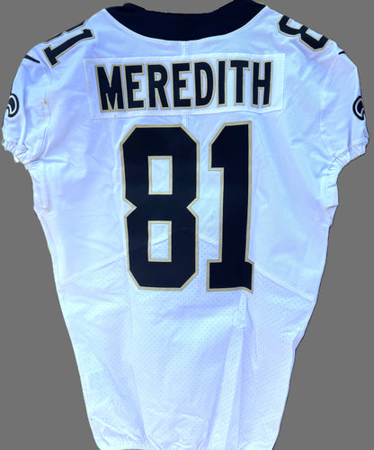 Cameron Meredith GAME WORN 💪 10/21/18 PHOTO MATCHED 📸 New Orleans Saints Nike NFL Jersey 👕 vs. Baltimore Ravens - PSA Authenticated 🛡️