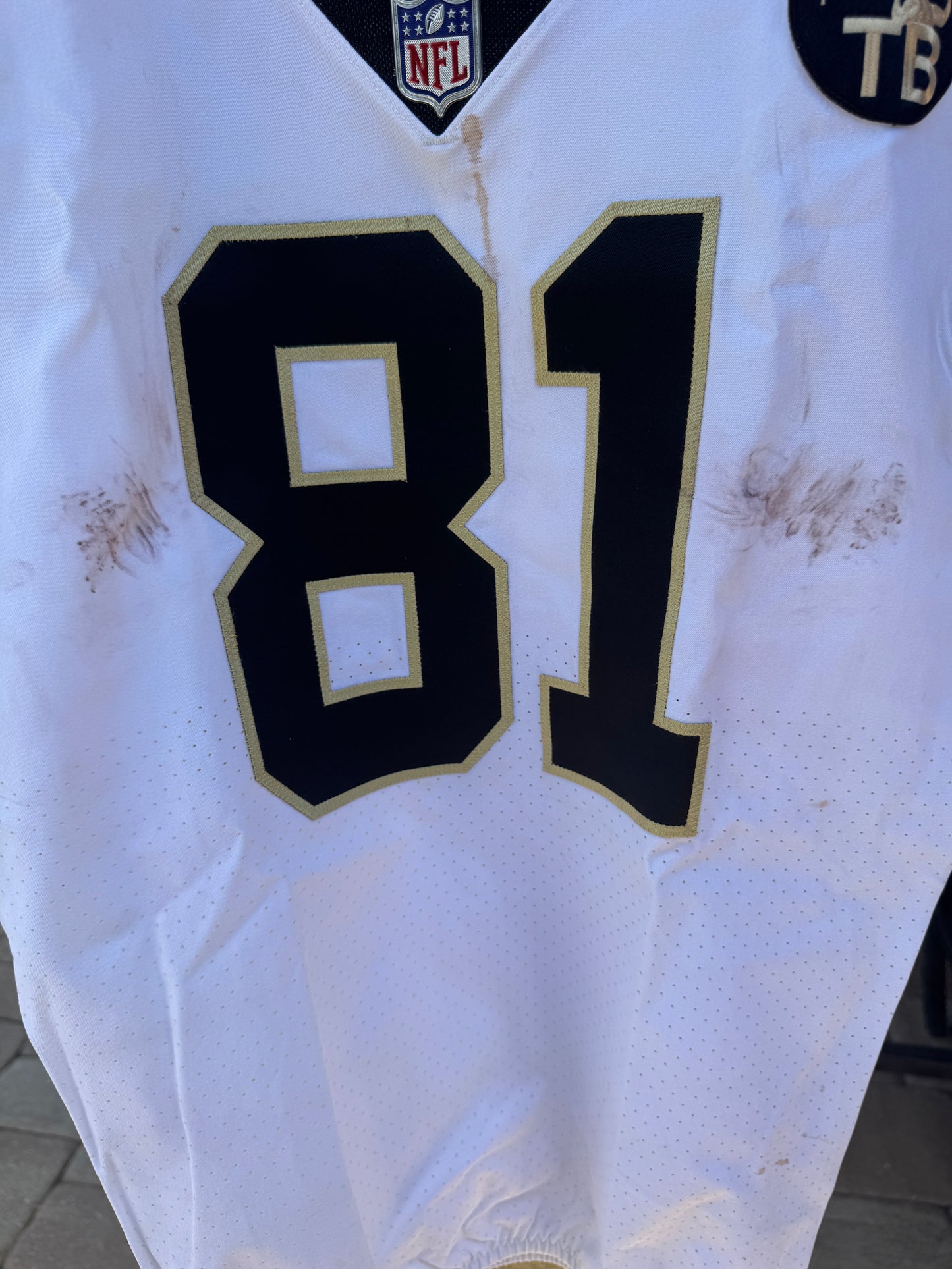 Cameron Meredith GAME WORN 💪 10/21/18 PHOTO MATCHED 📸 New Orleans Saints Nike NFL Jersey 👕 vs. Baltimore Ravens - PSA Authenticated 🛡️