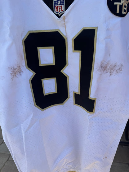 Cameron Meredith GAME WORN 💪 10/21/18 PHOTO MATCHED 📸 New Orleans Saints Nike NFL Jersey 👕 vs. Baltimore Ravens - PSA Authenticated 🛡️