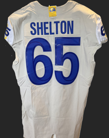 Coleman Shelton GAME ISSUED Los Angeles Rams Nike NFL On-Field Jersey 👕 Inc. COA 🔥
