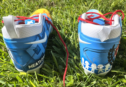 T'Vondre Sweat Signed Tennessee Titans Custom Cleats (2024 season) - Benefitting Backfield in Motion Inc.Professional Sports Authenticator (PSA) COA