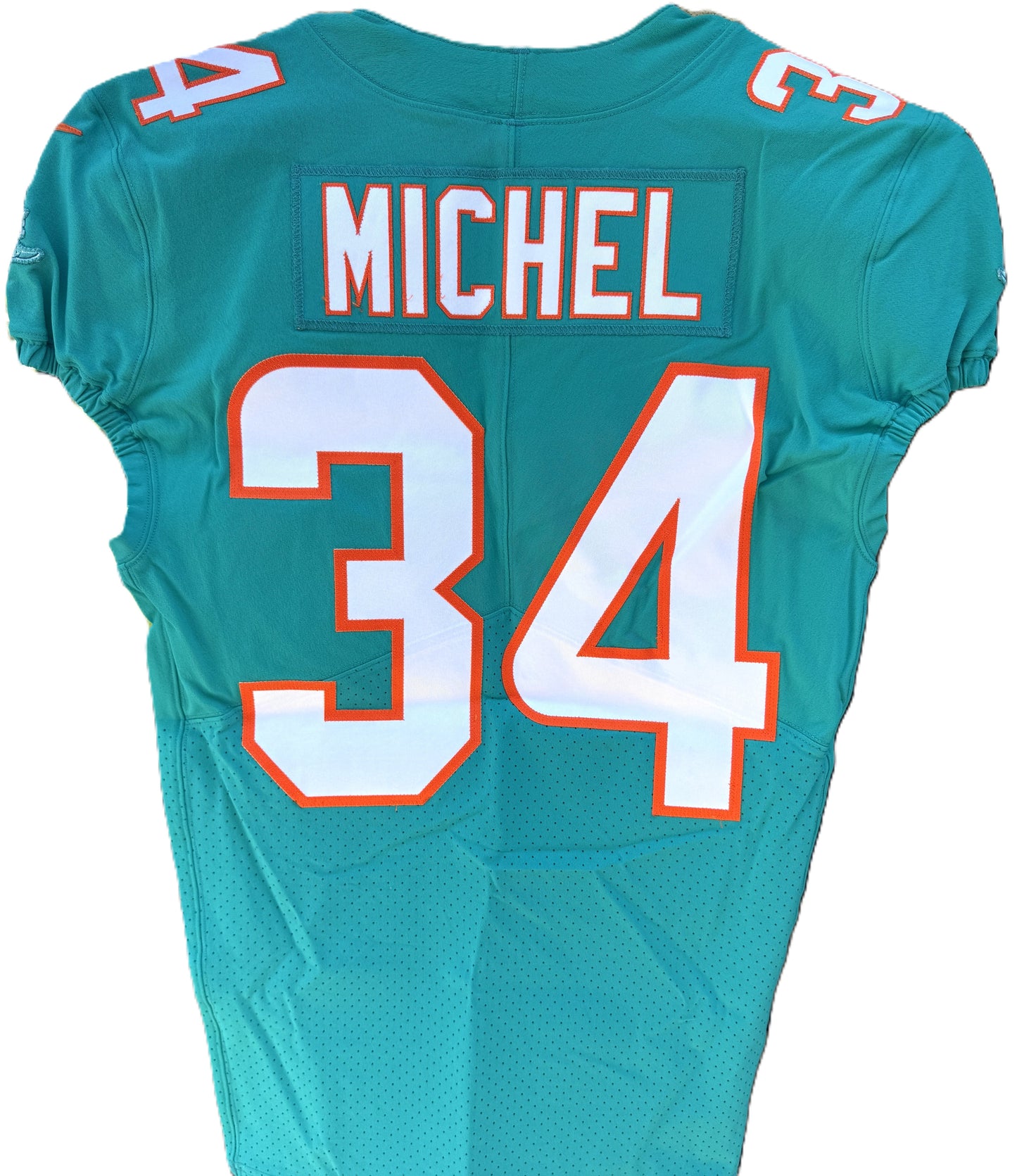 Sony Michel GAME ISSUED Miami Dolphins 🐬 Nike On-Field NFL Jersey 👕 Inc. PSA Authenticity 🛡️
