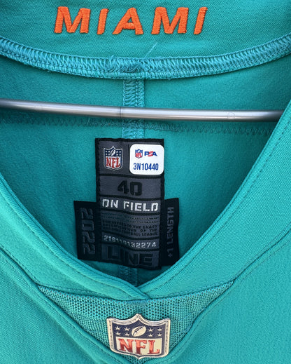 Sony Michel GAME ISSUED Miami Dolphins 🐬 Nike On-Field NFL Jersey 👕 Inc. PSA Authenticity 🛡️