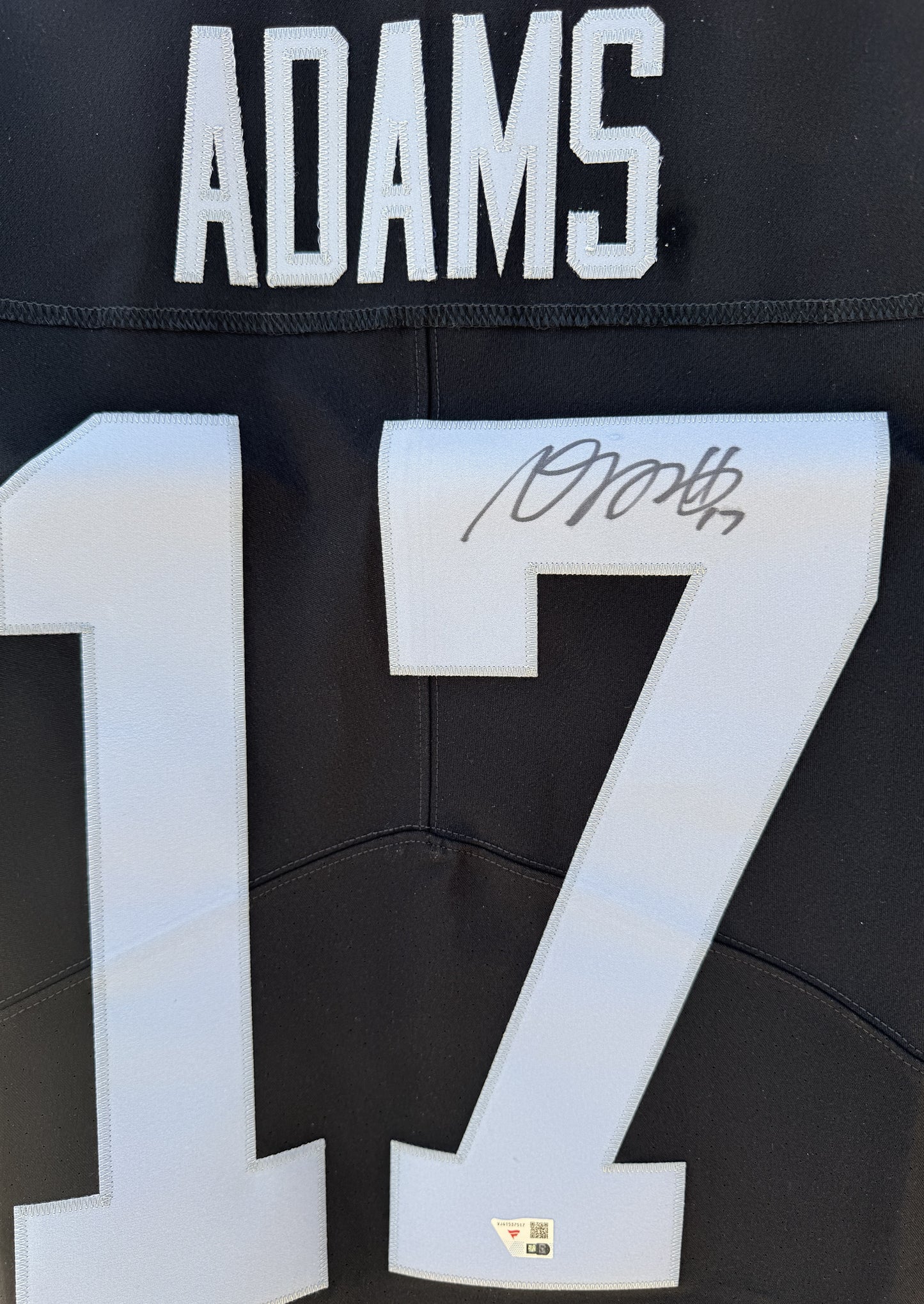 Davante Adams Signed Las Vegas Raiders Nike ELITE On Field Jersey👕NFL Sports