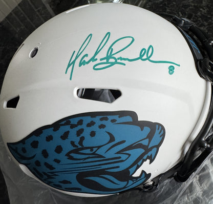 Mark Brunell Signed ✍️ Jacksonville Jaguars 🐆 Full-Size Authentic On-Field Lunar Eclipse Alternate Speed Helmet