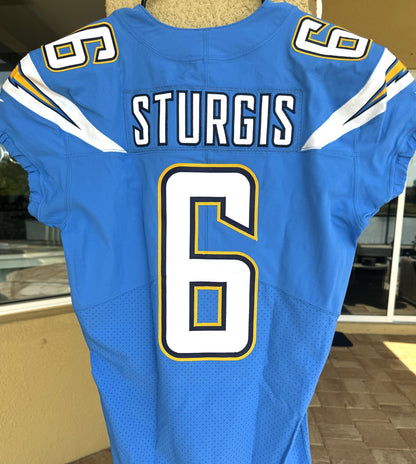 Caleb Sturgis GAME ISSUED (10/21/2018) Los Angeles Chargers⚡NFL Jersey🎽vs. Tennessee Titans (London Games)