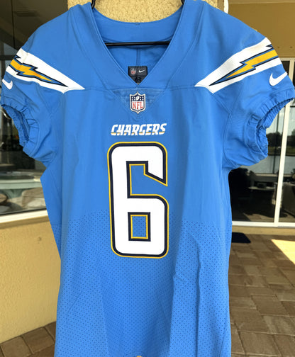 Caleb Sturgis GAME ISSUED (10/21/2018) Los Angeles Chargers⚡NFL Jersey🎽vs. Tennessee Titans (London Games)