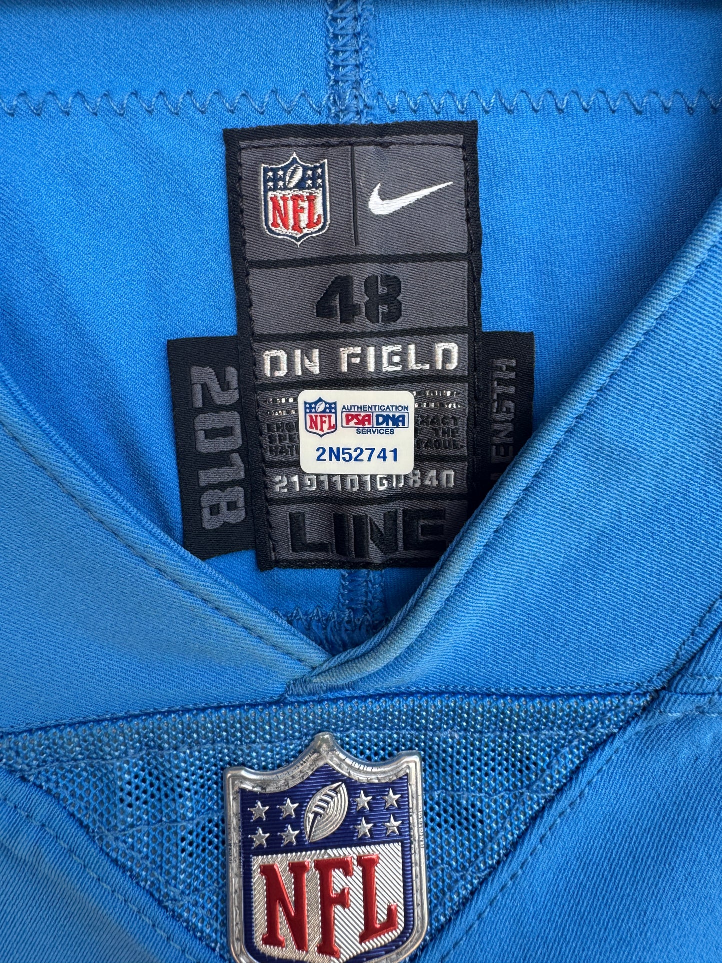 Scott Quessenberry GAME-USED💪10/21/2018 Los Angeles Chargers⚡NFL Nike Jersey vs. Tennessee Titans in London