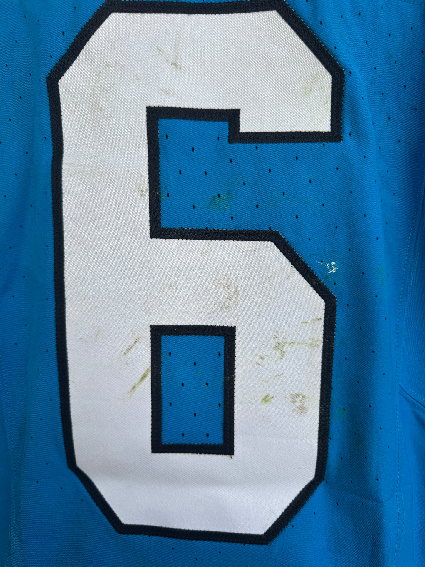 Miles Sanders GAME USED💪11/10/2024 Carolina Panthers🐆🐾Nike NFL Jersey🎽NFL Munich Game vs. New York Giants