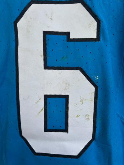 Miles Sanders GAME USED💪11/10/2024 Carolina Panthers🐆🐾Nike NFL Jersey🎽NFL Munich Game vs. New York Giants