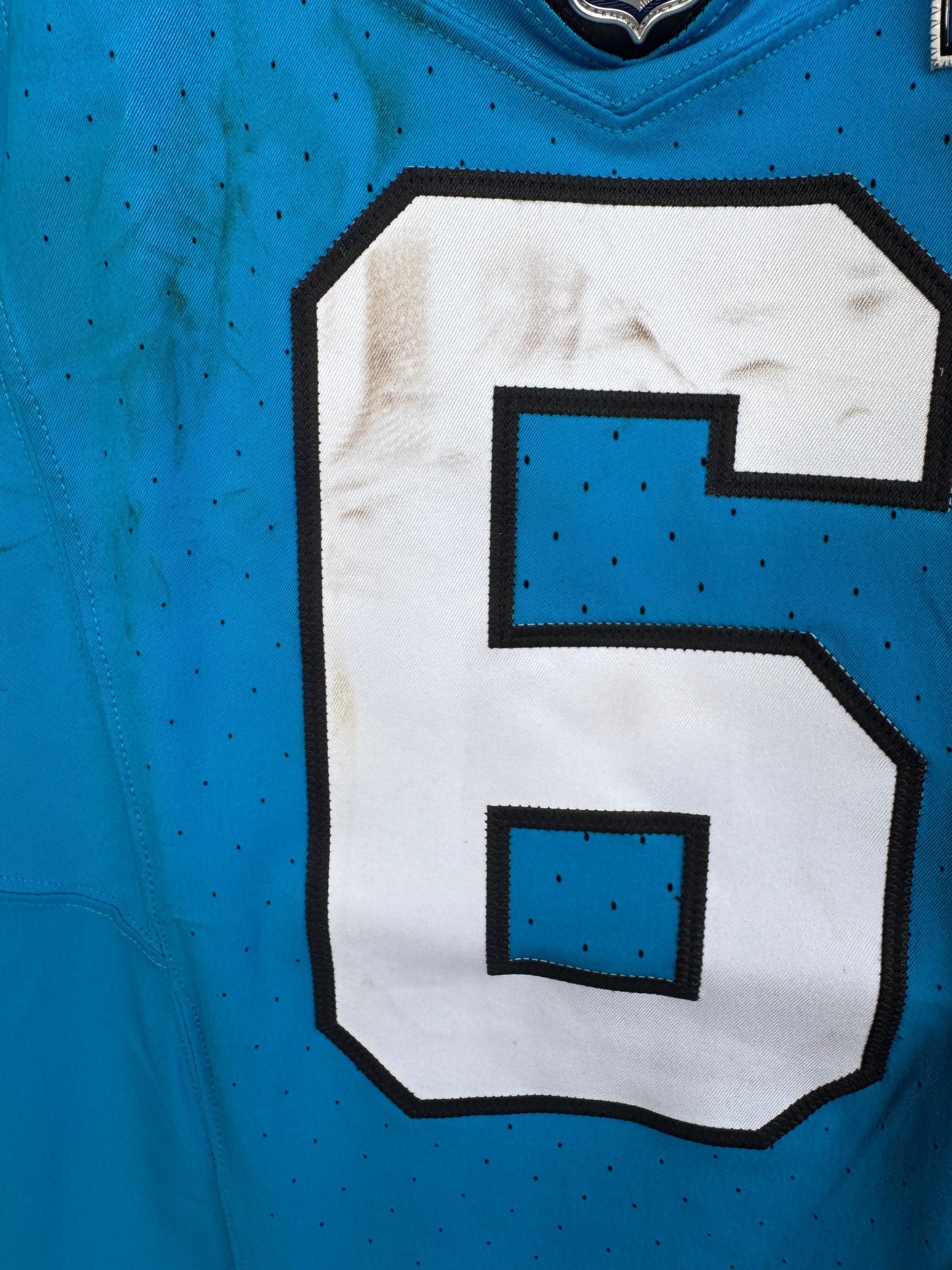 Miles Sanders GAME USED💪11/10/2024 Carolina Panthers🐆🐾Nike NFL Jersey🎽NFL Munich Game vs. New York Giants