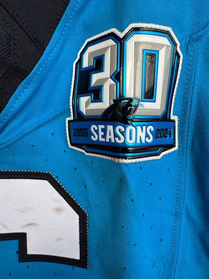 Miles Sanders GAME USED💪11/10/2024 Carolina Panthers🐆🐾Nike NFL Jersey🎽NFL Munich Game vs. New York Giants