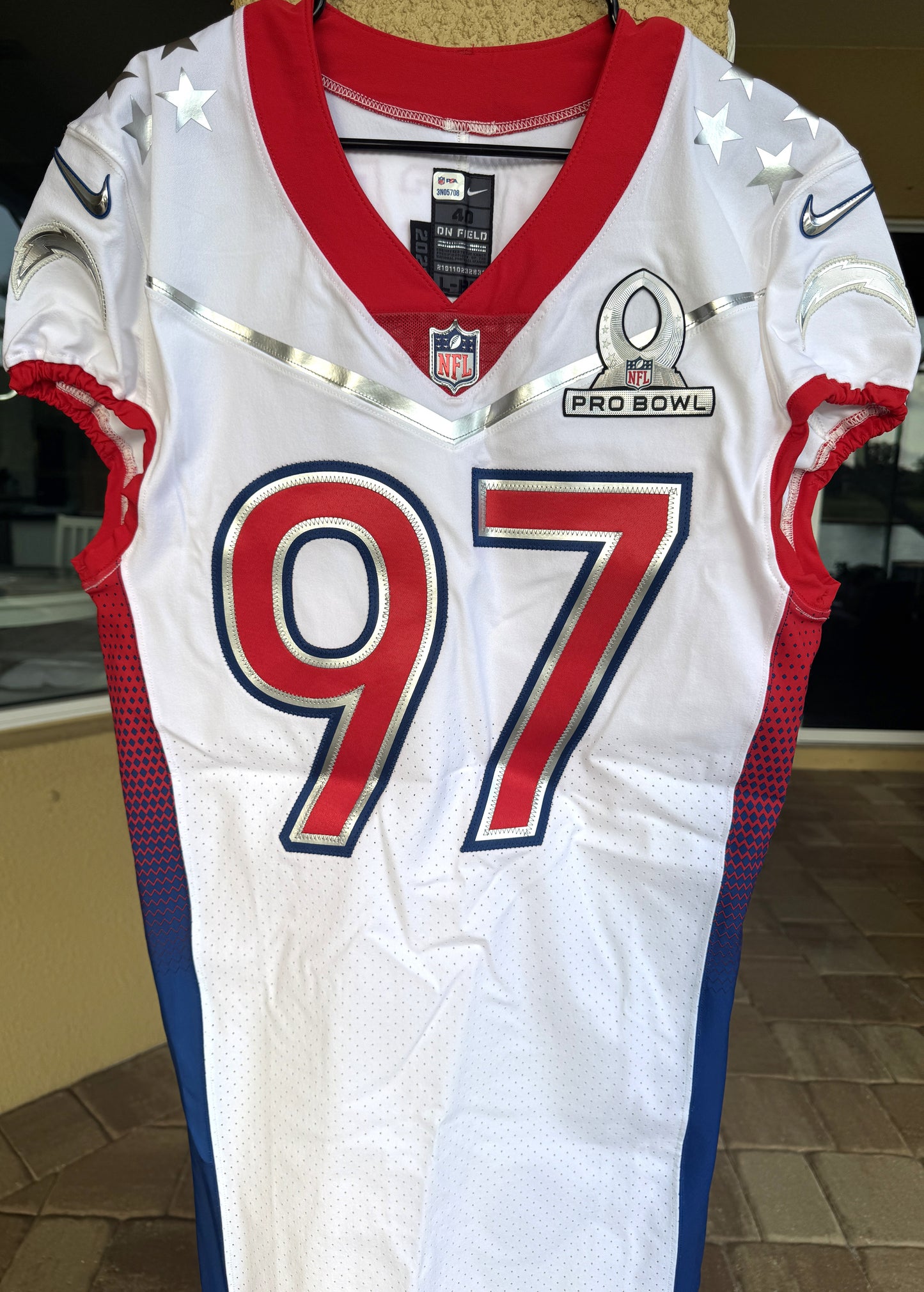 Joey Bosa GAME-ISSUED💪Los Angeles Chargers⚡Pro-Bowl NFL Nike Jersey👕
