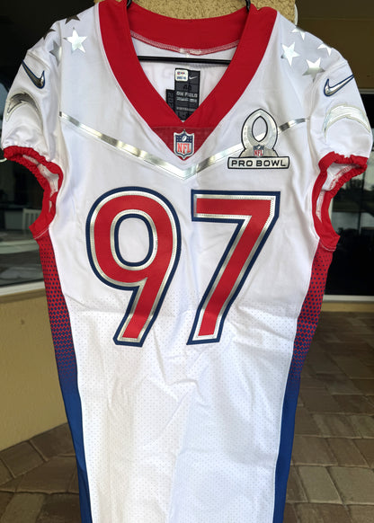 Joey Bosa GAME-ISSUED💪Los Angeles Chargers⚡Pro-Bowl NFL Nike Jersey👕