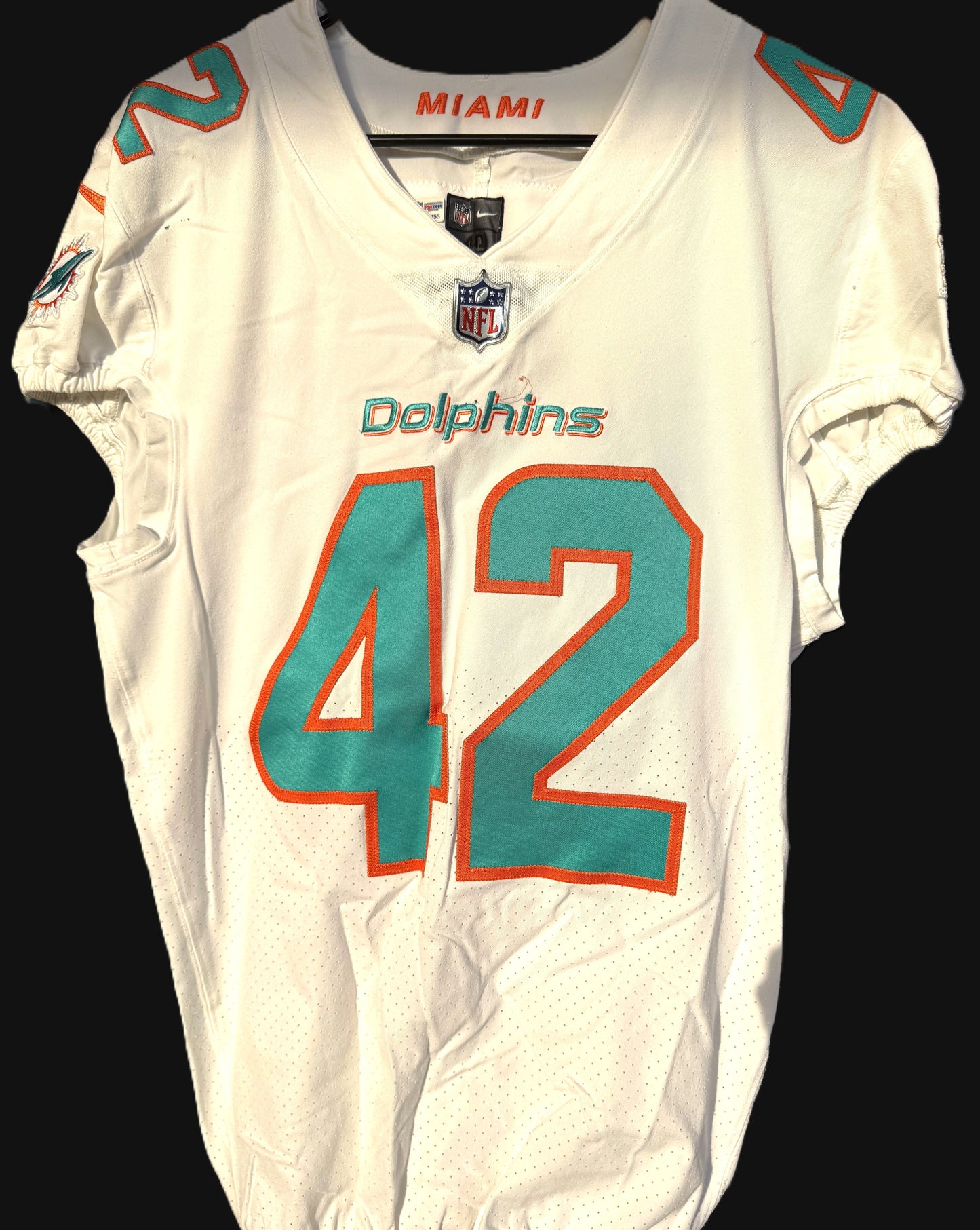 Clayton Fejedelem GAME WORN 10/17/21 PHOTO MATCHED 📸 Dolphins 🐬 NFL Nike Jersey includes PSA Authenticity