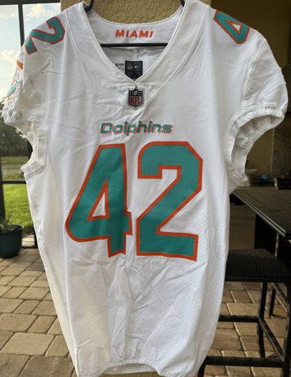 Clayton Fejedelem GAME WORN 10/17/21 PHOTO MATCHED 📸 Dolphins 🐬 NFL Nike Jersey includes PSA Authenticity