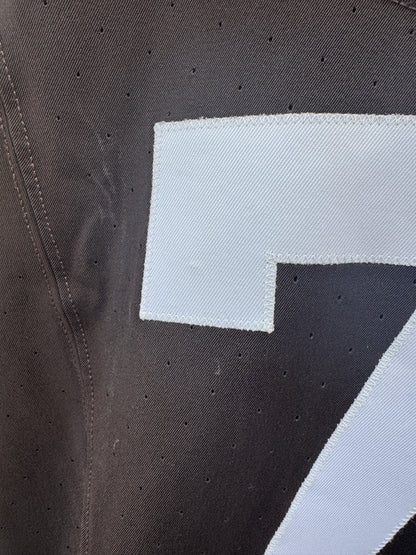 Jedrick Wills Signed✍️Game Used💪Cleveland Browns On-Field NFL Jersey👕2024 Season Inc. PSA COA